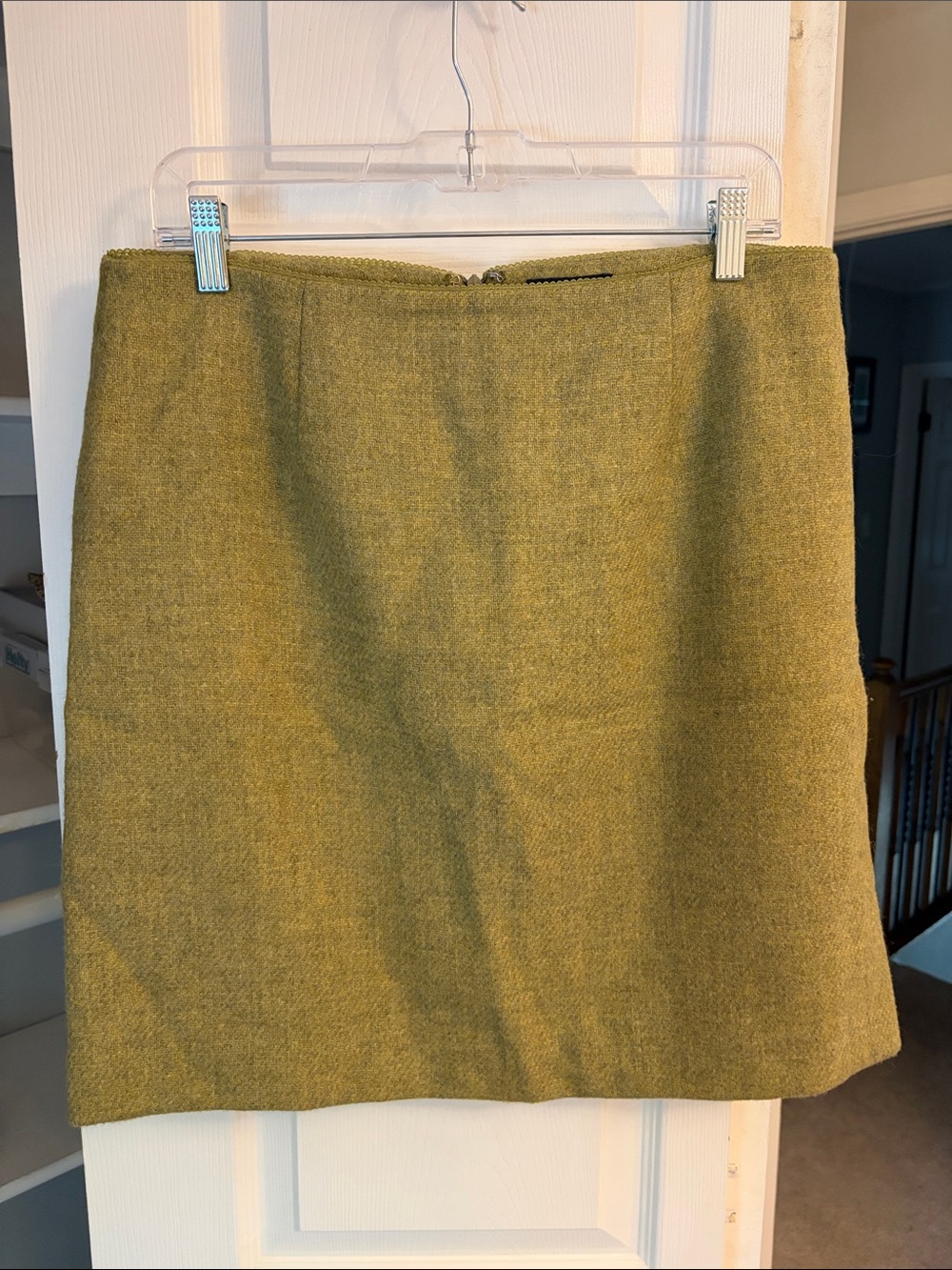 Ann Taylor Olive Green Mini Skirt